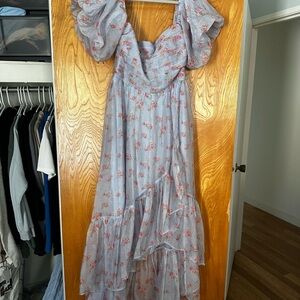 Abercrombie & Fitch Women's
Emerson Off-The-Shoulder Drama Maxi Dress